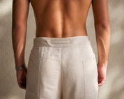 Natural linen pants