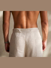 Natural linen pants