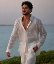 White linen shirt