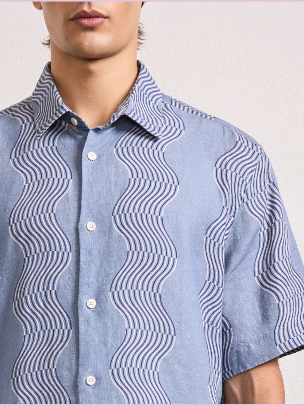 Castro duo cabana stripe ss shirt