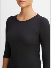 Elbow sleeve crew neck t-shirt