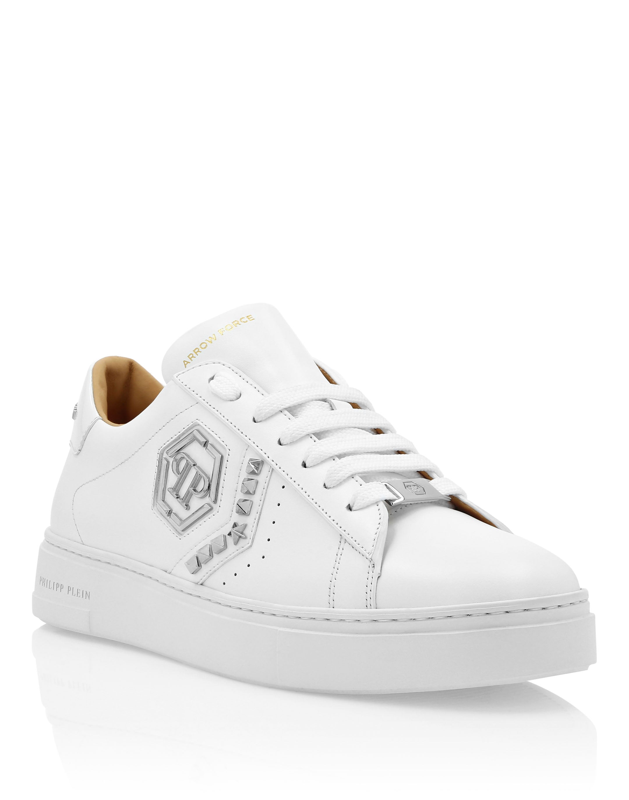 LO-TOP LEATHER ARROW FORCE SNEAKERS