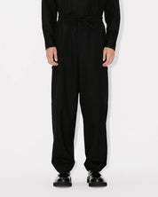 Cargo jog pants in virgin wool