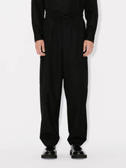 Cargo jog pants in virgin wool