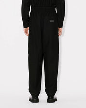 Cargo jog pants in virgin wool