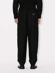 Cargo jog pants in virgin wool
