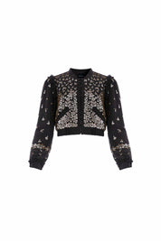 FERN GEORGETTE BOMBER JACKET