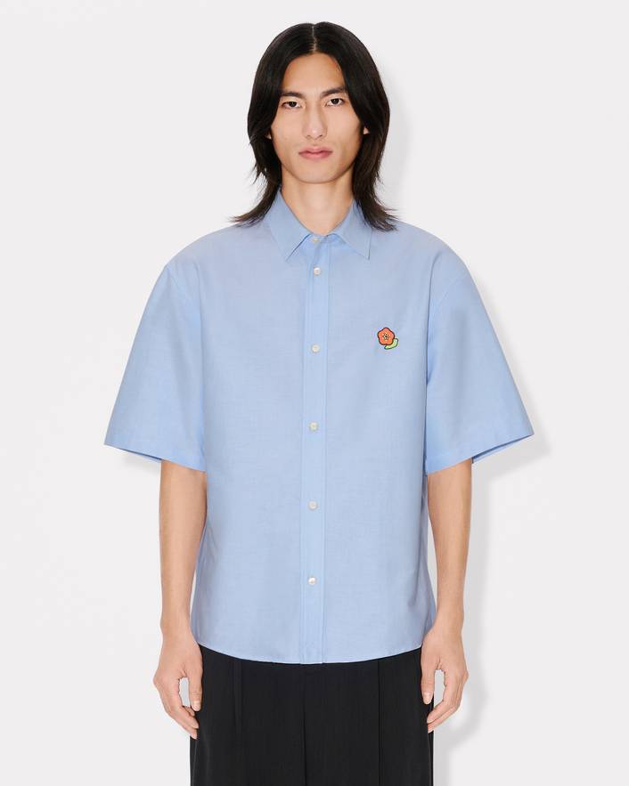 'KENZO Pop' embroidered short sleeve shirt in cotton