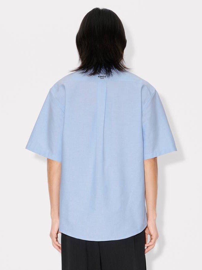 'kenzo pop' embroidered short sleeve shirt in cotton