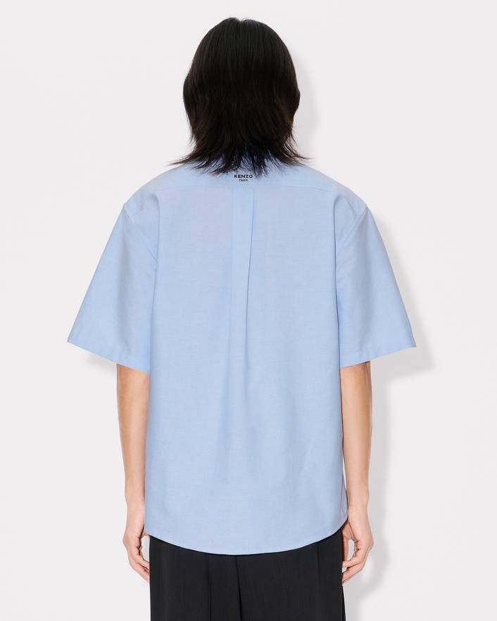 'KENZO Pop' embroidered short sleeve shirt in cotton