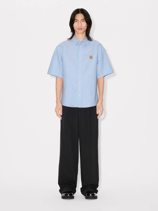 'kenzo pop' embroidered short sleeve shirt in cotton