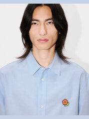 'kenzo pop' embroidered short sleeve shirt in cotton