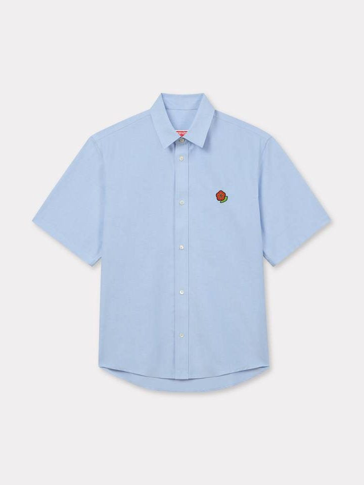 'kenzo pop' embroidered short sleeve shirt in cotton