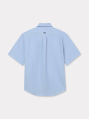'kenzo pop' embroidered short sleeve shirt in cotton