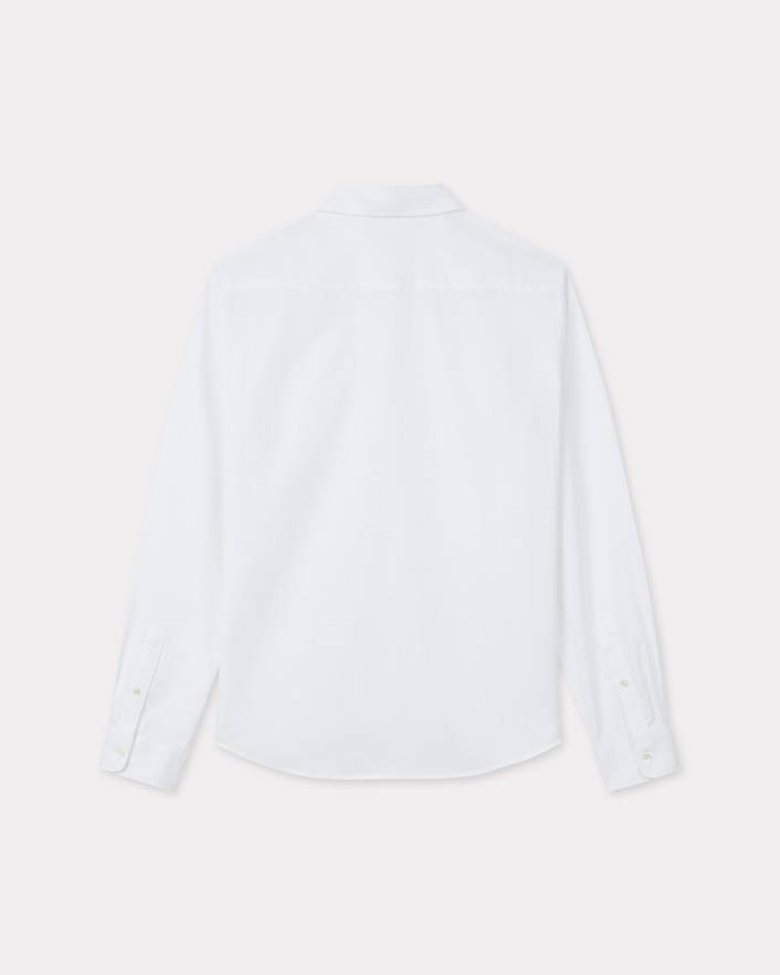 'KENZO Weave' slim shirt in cotton jacquard