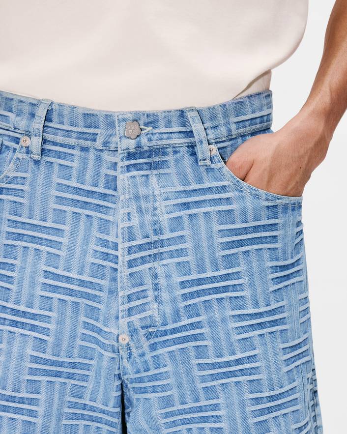 KENZO Weave straight short in japanese denim