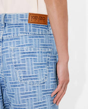 KENZO Weave straight short in japanese denim