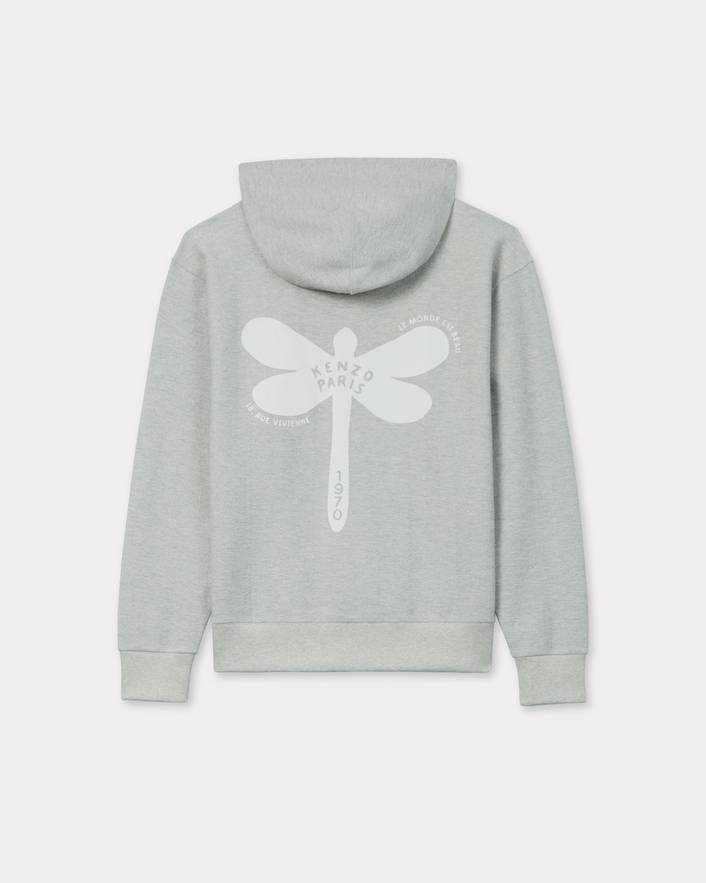 'KENZO Dragonfly' zipped hoodie in cotton