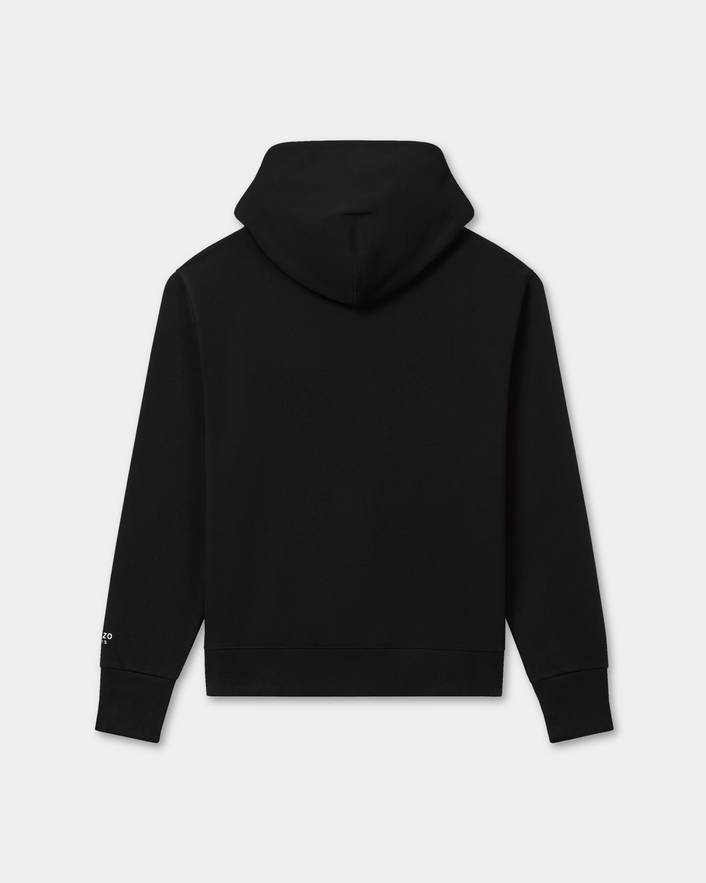 'KENZO Pop' embroidered zipped hoodie in cotton