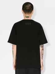 'kenzo happy tiger' embroidered oversized t-shirt in cotton