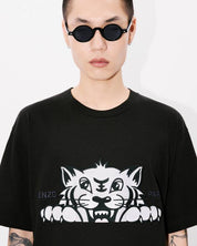 'KENZO Happy Tiger' embroidered oversized T-shirt in cotton