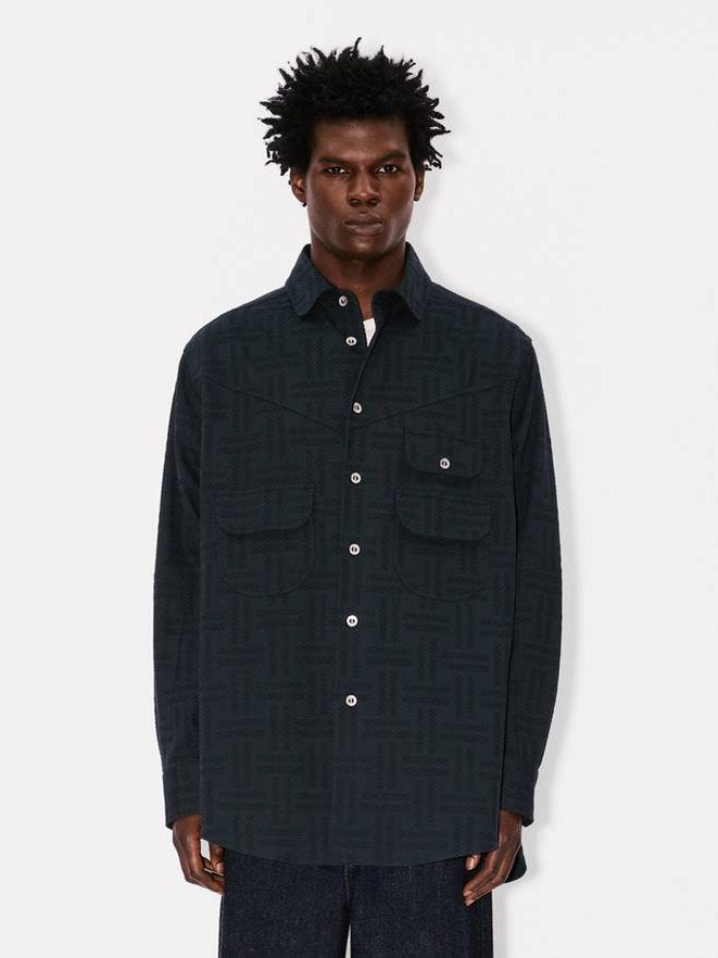 Kenzo weave workwear overshirt