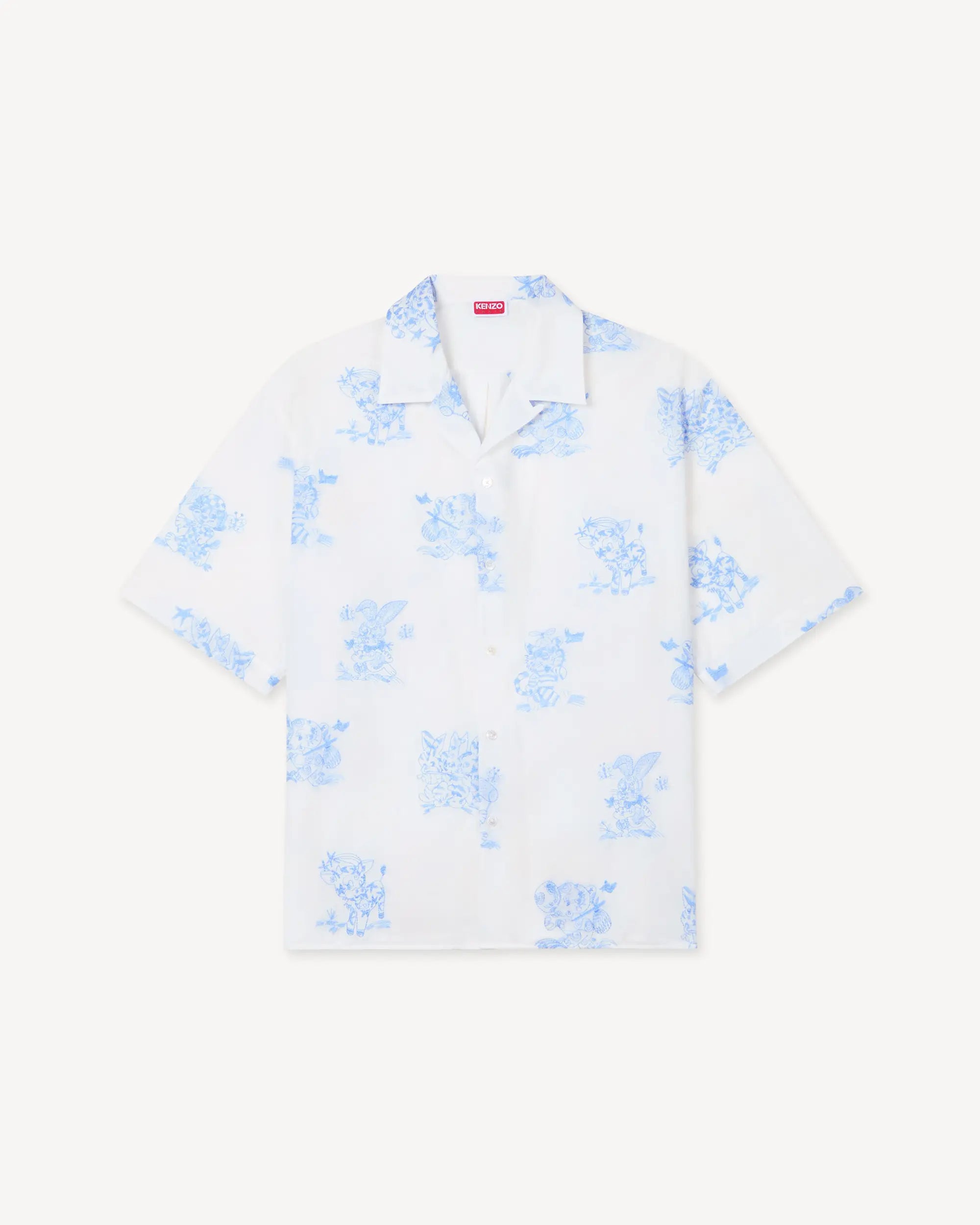 KENZO Cartoon hawaiian short sleeve shirt