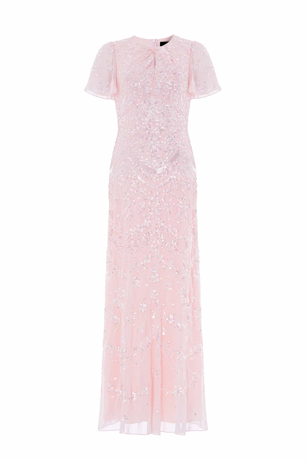 Freya georgette short sleeve gown
