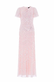 Freya georgette short sleeve gown