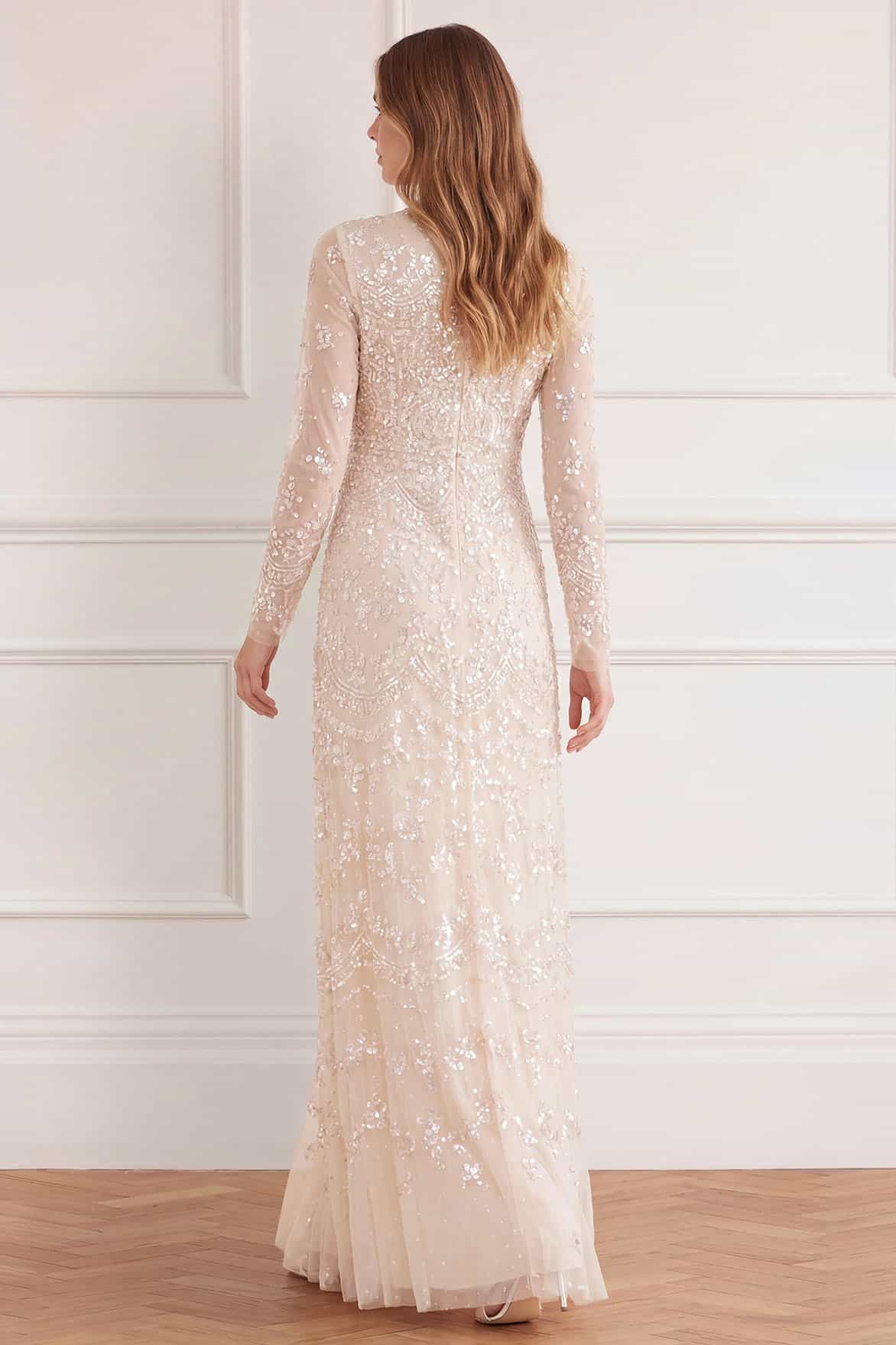 Freya long sleeve gown