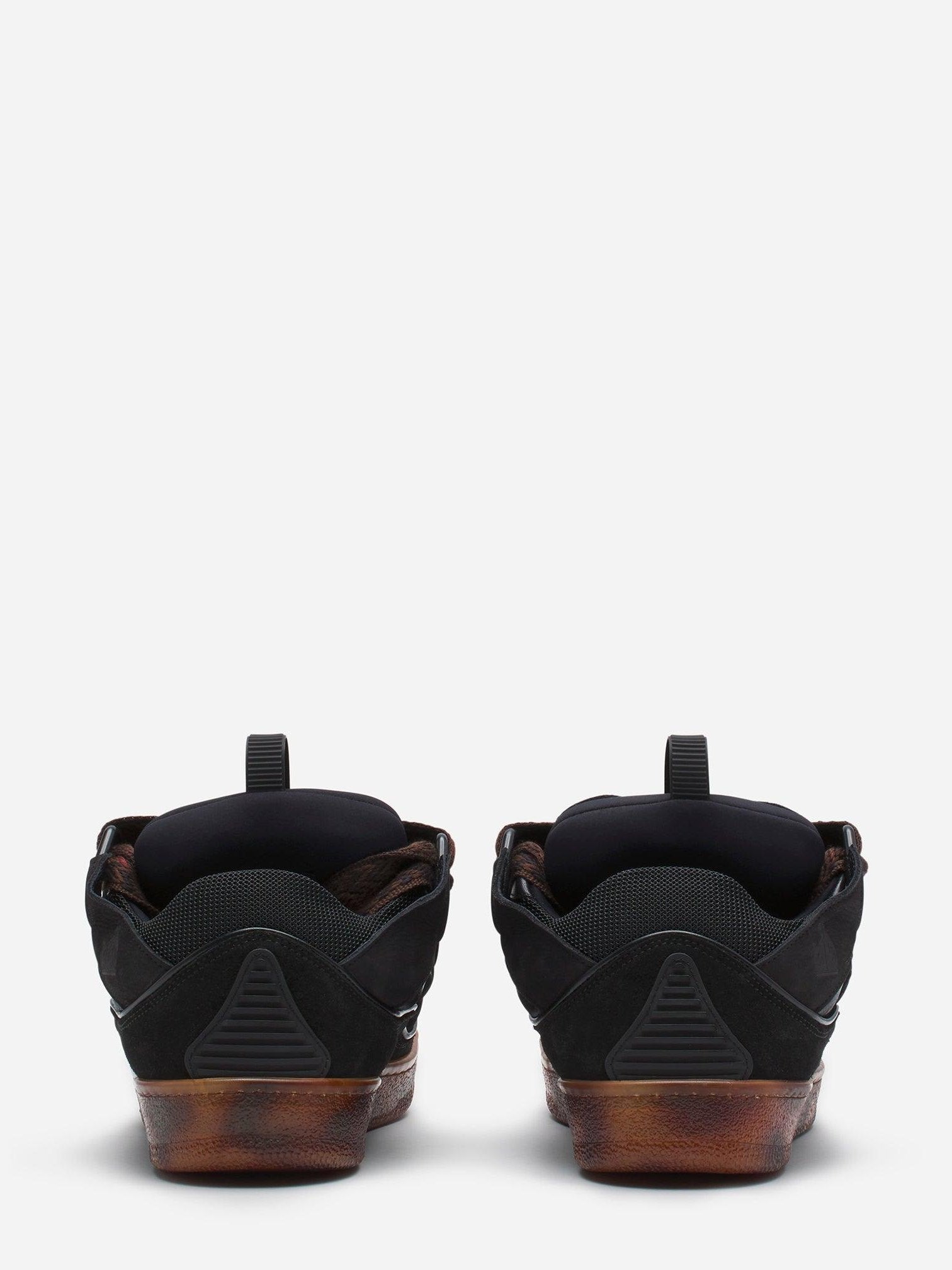 Leather curb sneakers