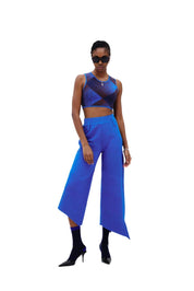 COCO ASYMMETRIC WIDE LEG PANTS