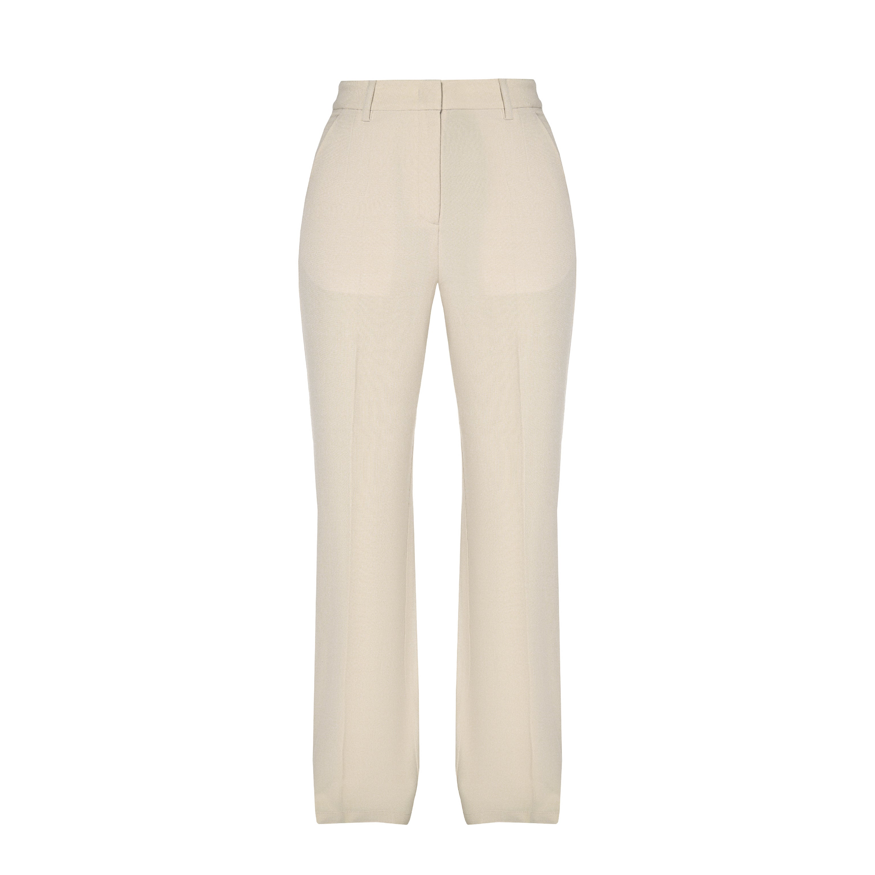 ZIP LEG PANTS - OFF WHITE