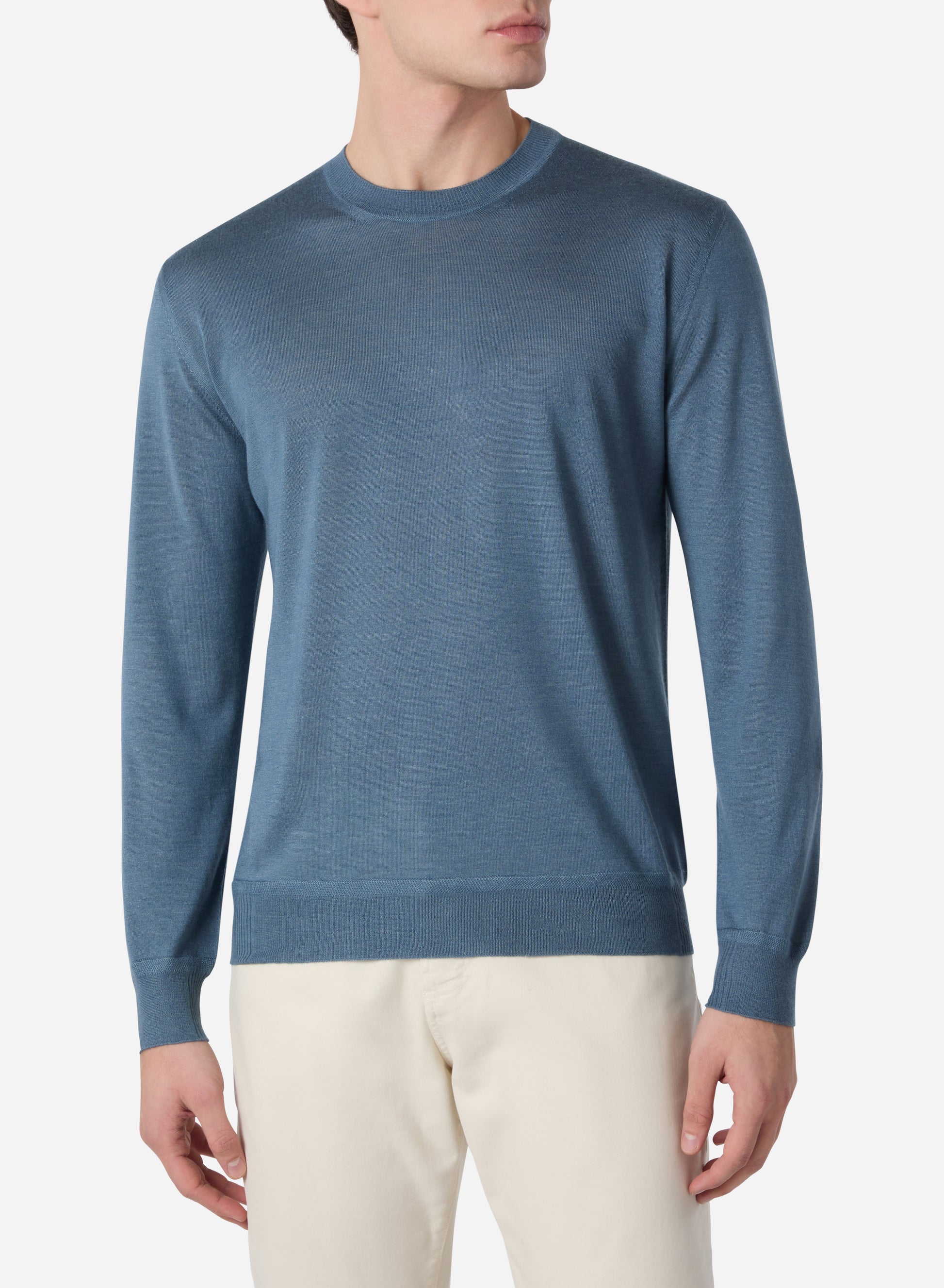 CASHMERE AND SILK CREWNECK