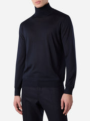 Cashmere and silk turtleneck