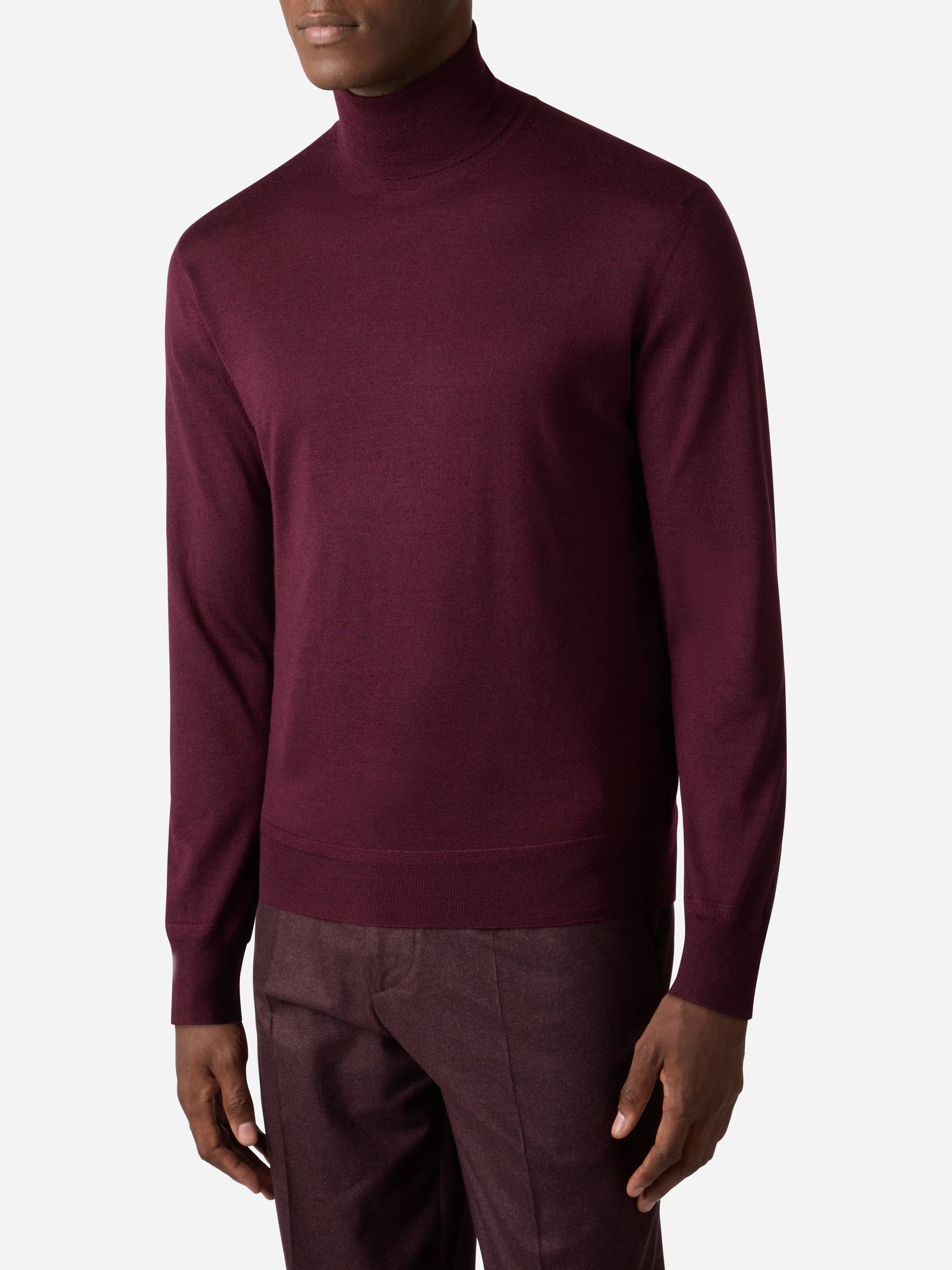 Cashmere and silk turtleneck