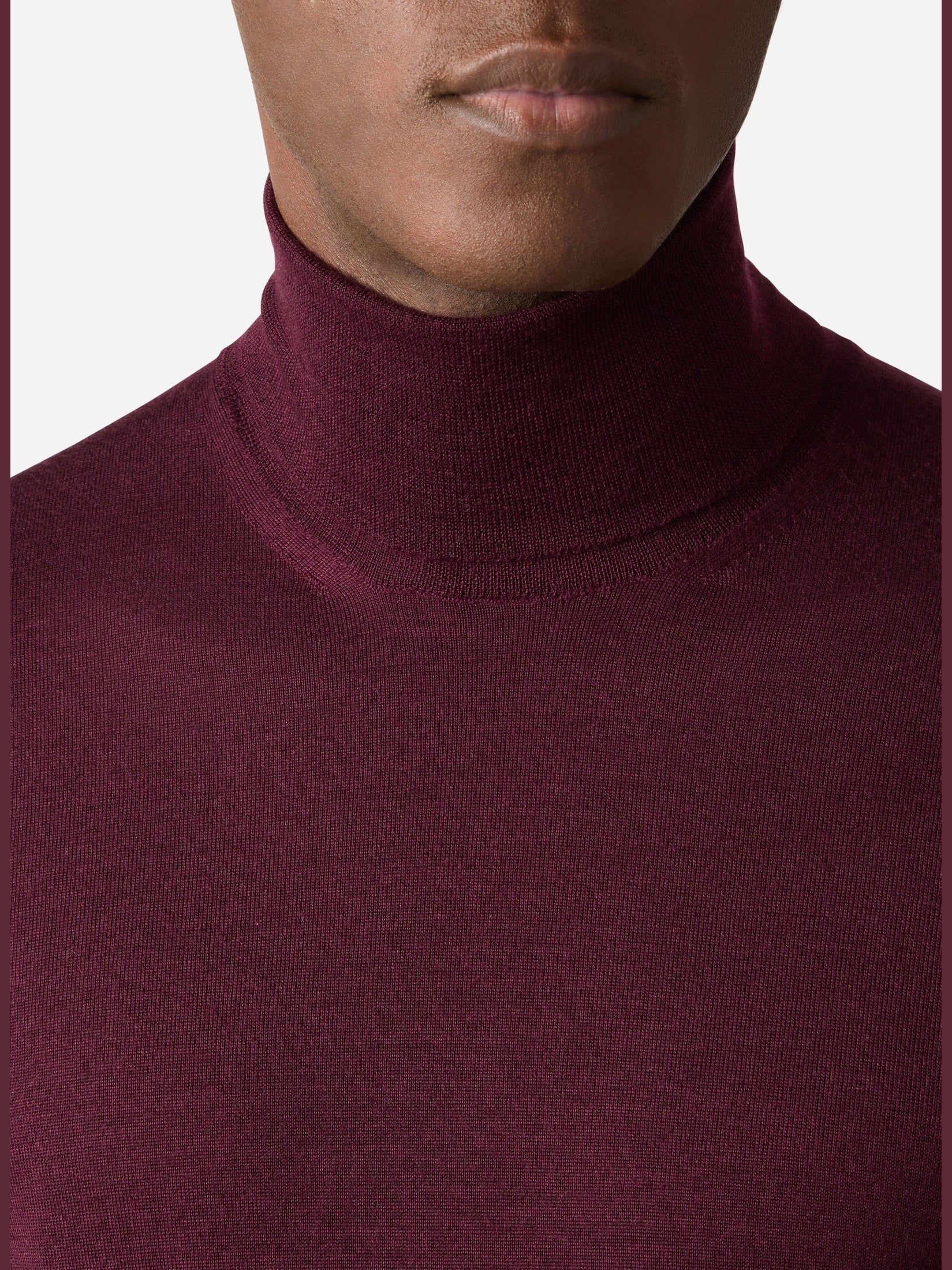 Cashmere and silk turtleneck