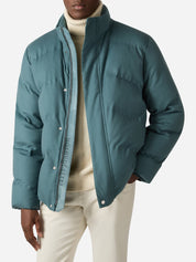 Cashmere down short jacket