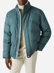 CASHMERE DOWN SHORT JACKET