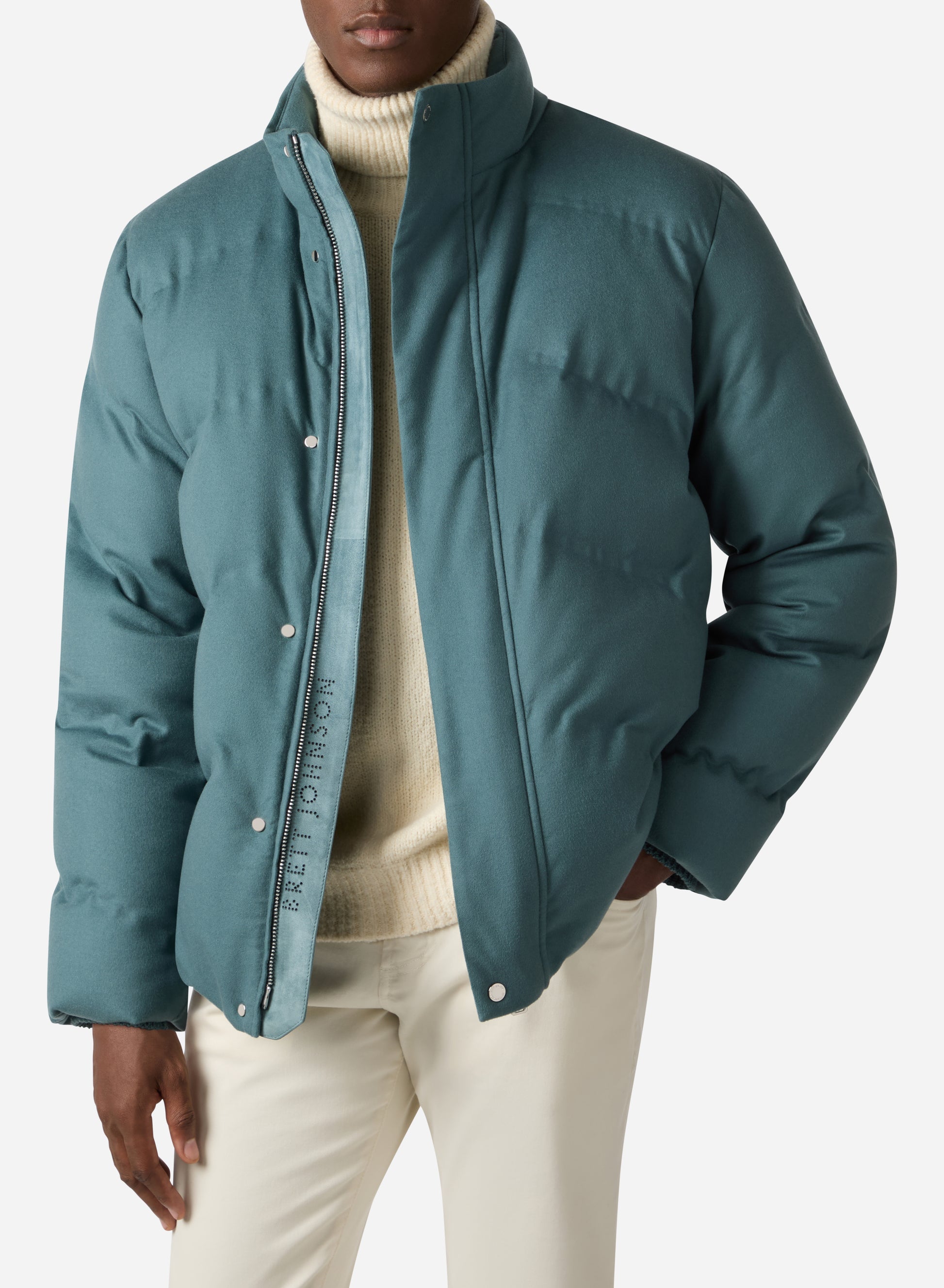 CASHMERE DOWN SHORT JACKET