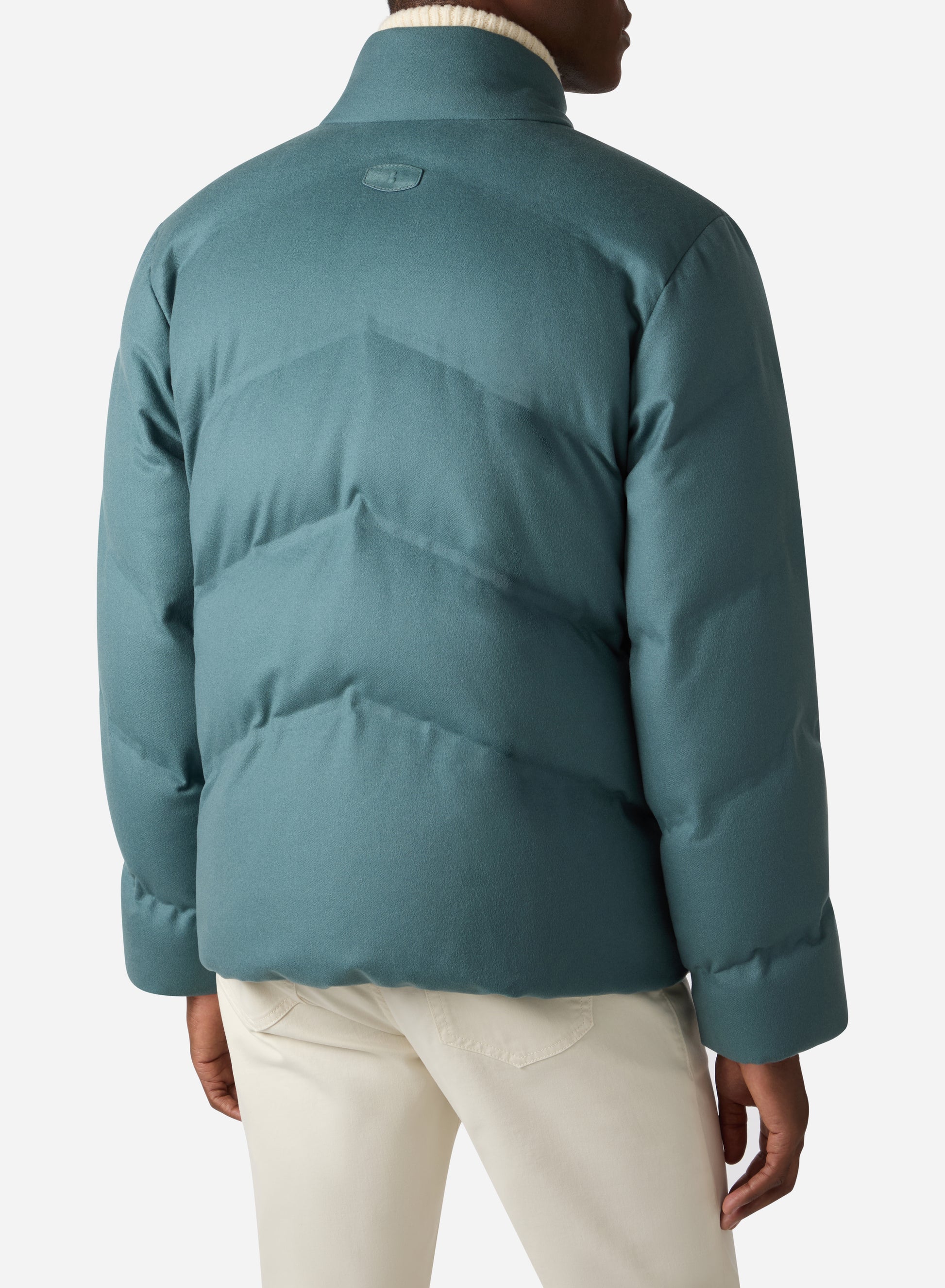 CASHMERE DOWN SHORT JACKET