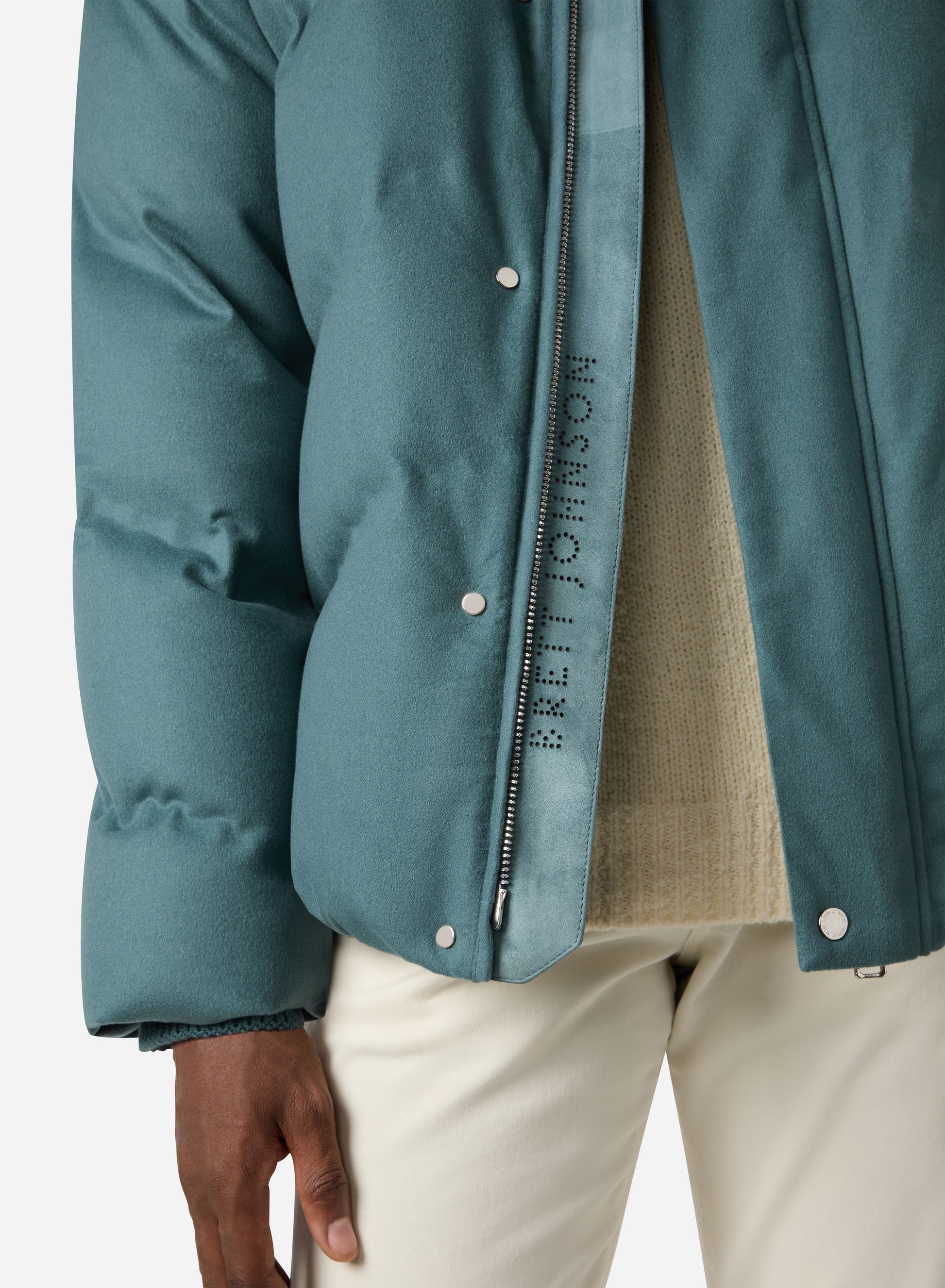 CASHMERE DOWN SHORT JACKET