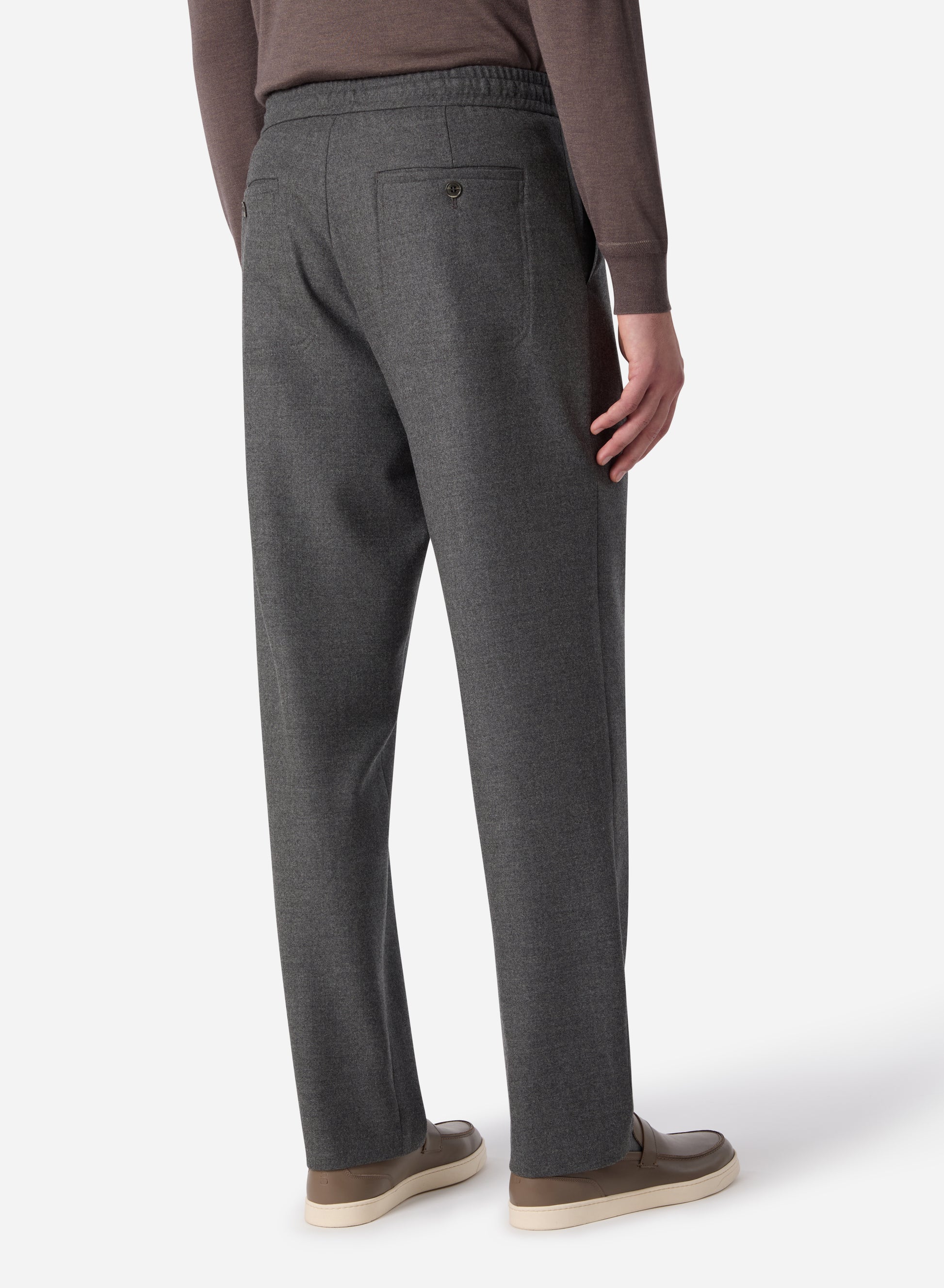 SUPERFINE MERINO WOOL DRAWSTRING PANT