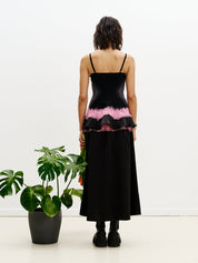 Zinya needle punch maxi skirt