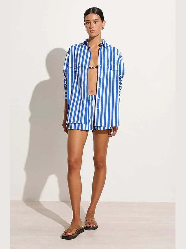 Faithfull the brand akaia striped shorts