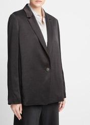 Fluid Satin Blazer