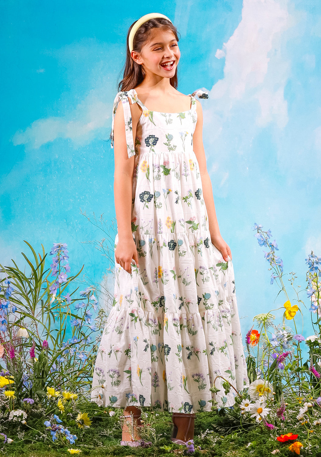 FREYA EMBROIDERED MAXI DRESS