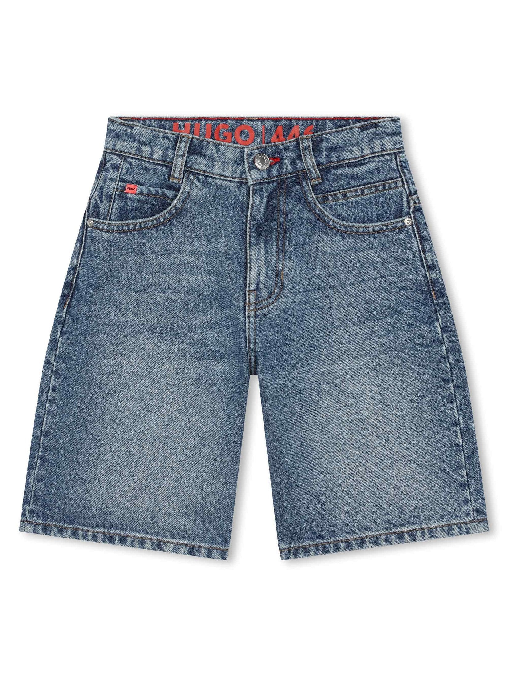 Denim bermuda shorts