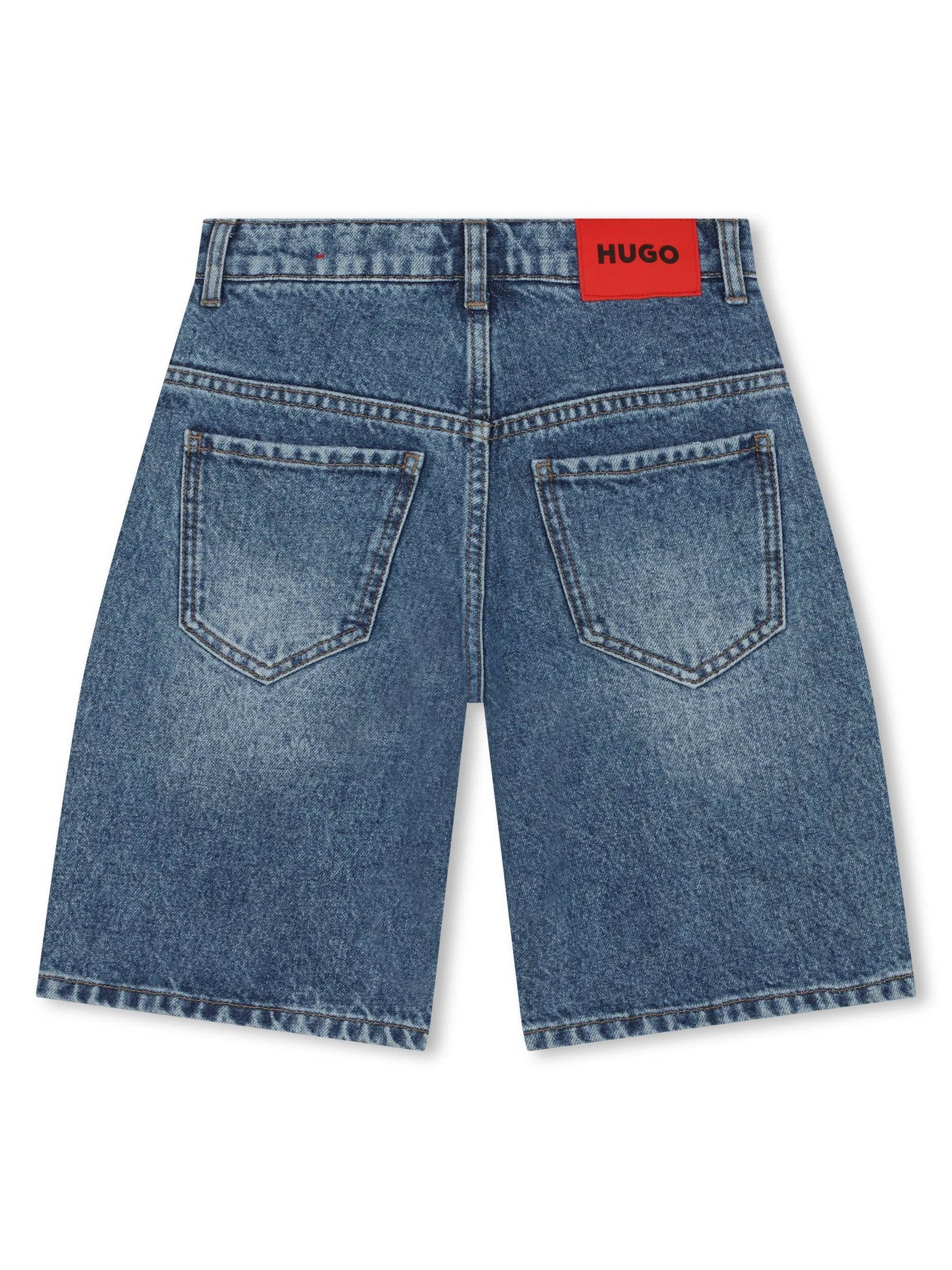 Denim bermuda shorts