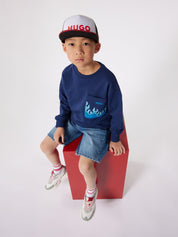 Denim bermuda shorts